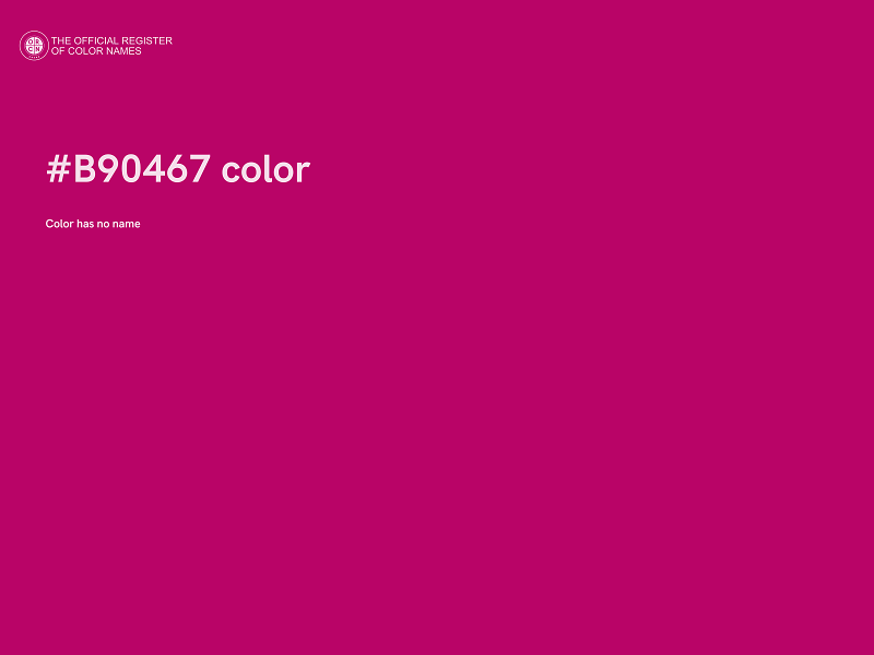 #B90467 color image