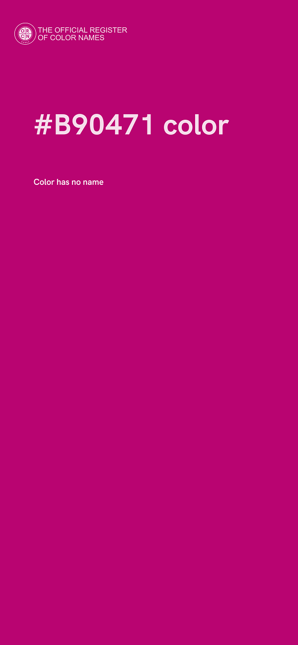 #B90471 color image