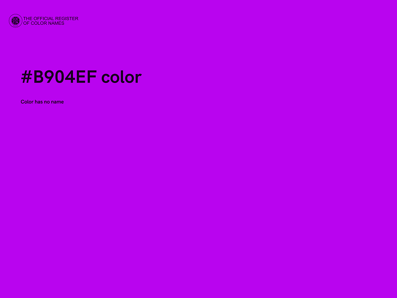 #B904EF color image