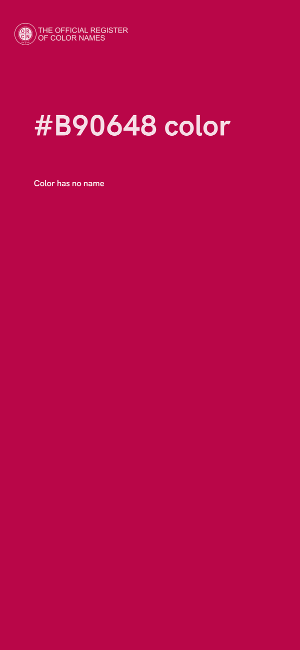 #B90648 color image