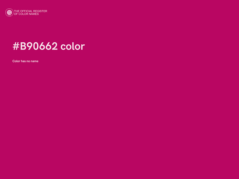 #B90662 color image
