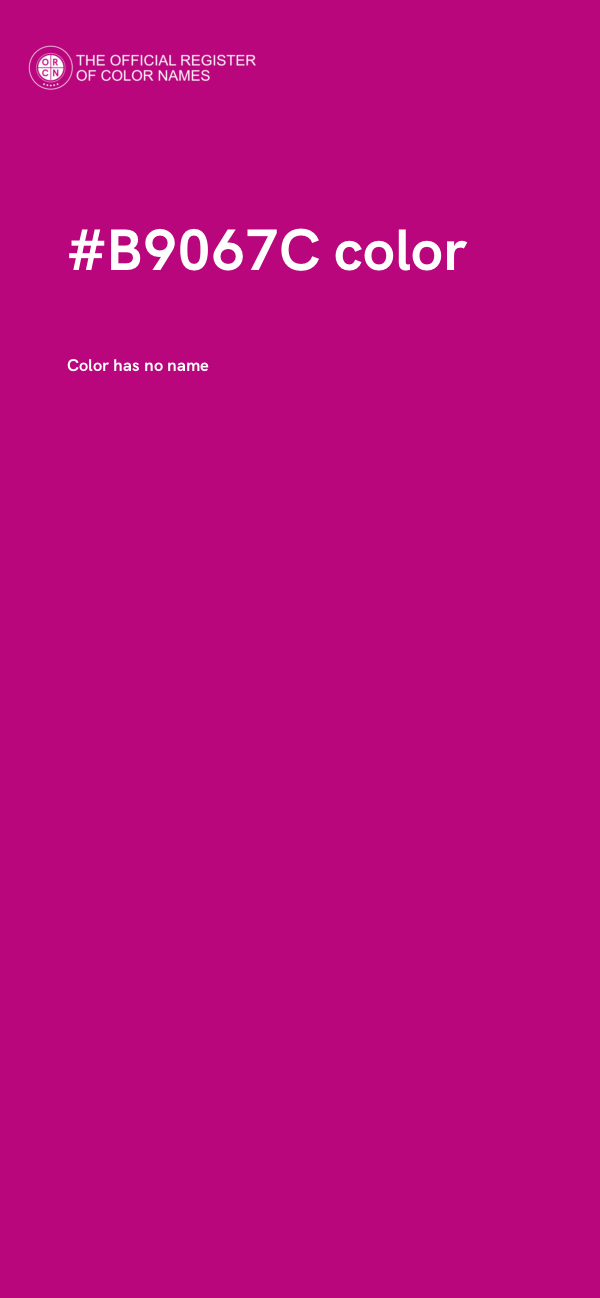 #B9067C color image