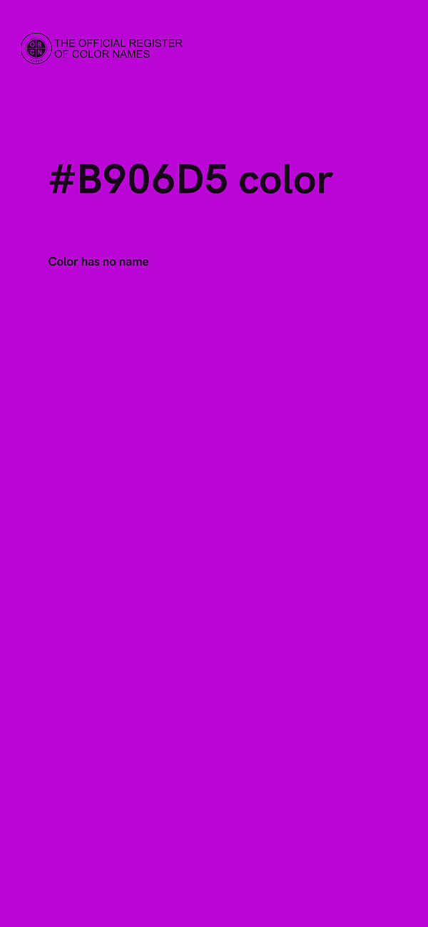 #B906D5 color image