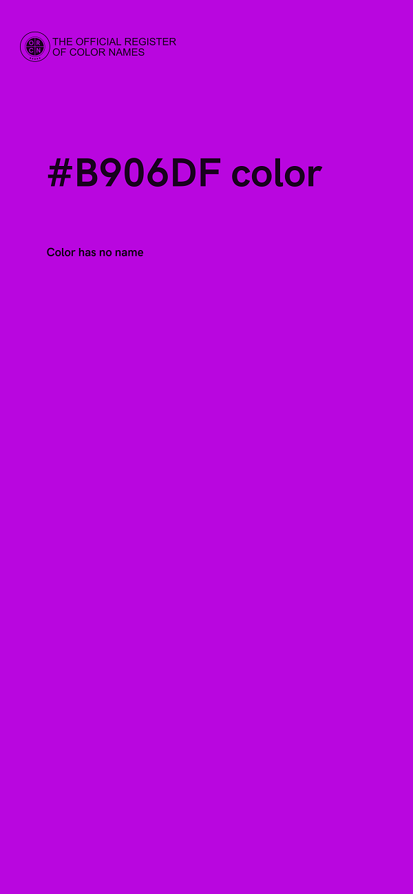 #B906DF color image