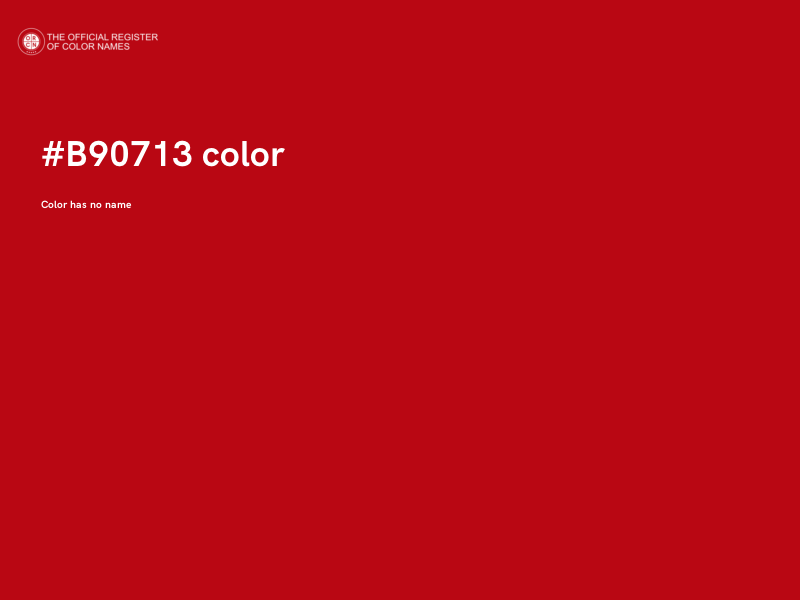 #B90713 color image