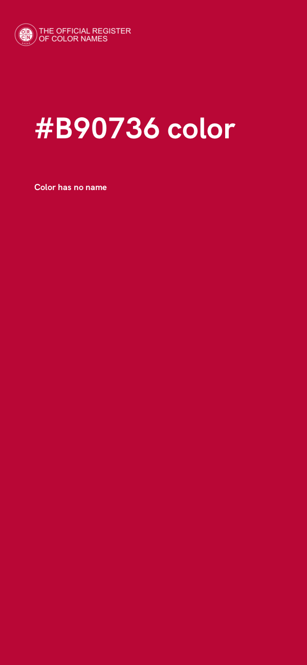 #B90736 color image
