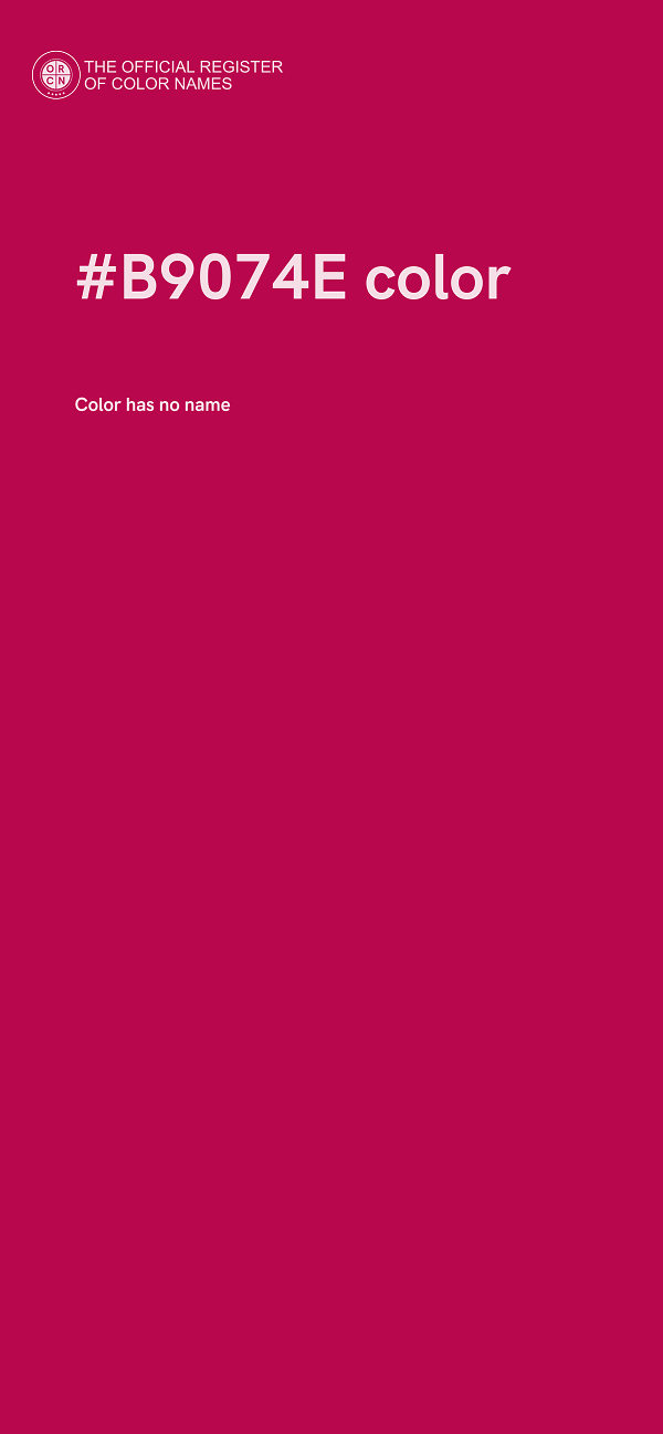 #B9074E color image