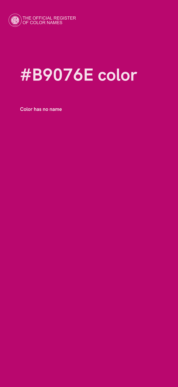 #B9076E color image