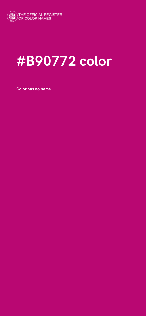 #B90772 color image