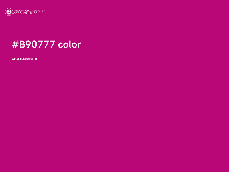 #B90777 color image