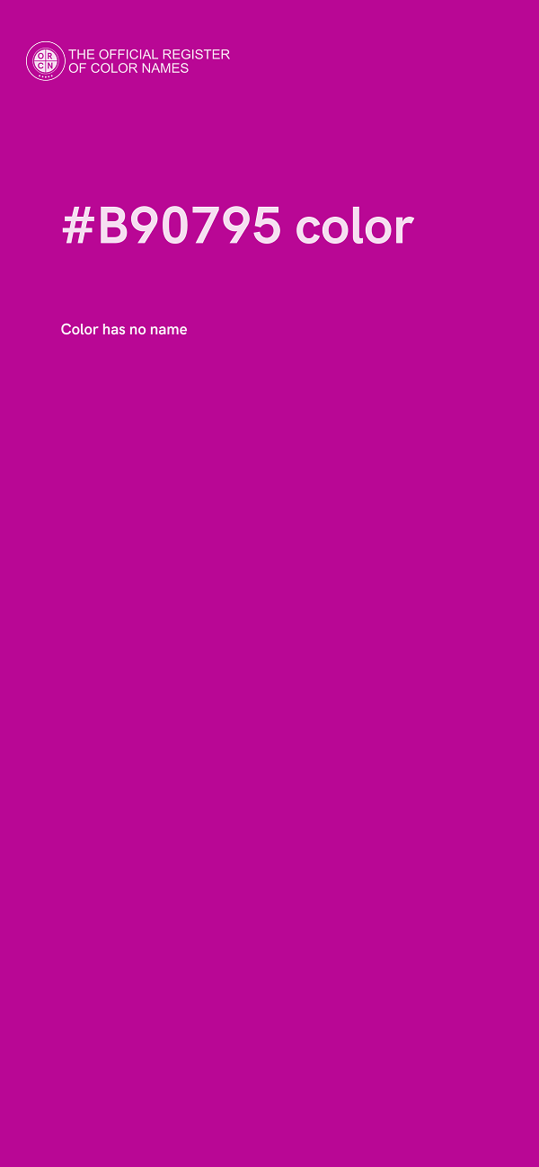 #B90795 color image