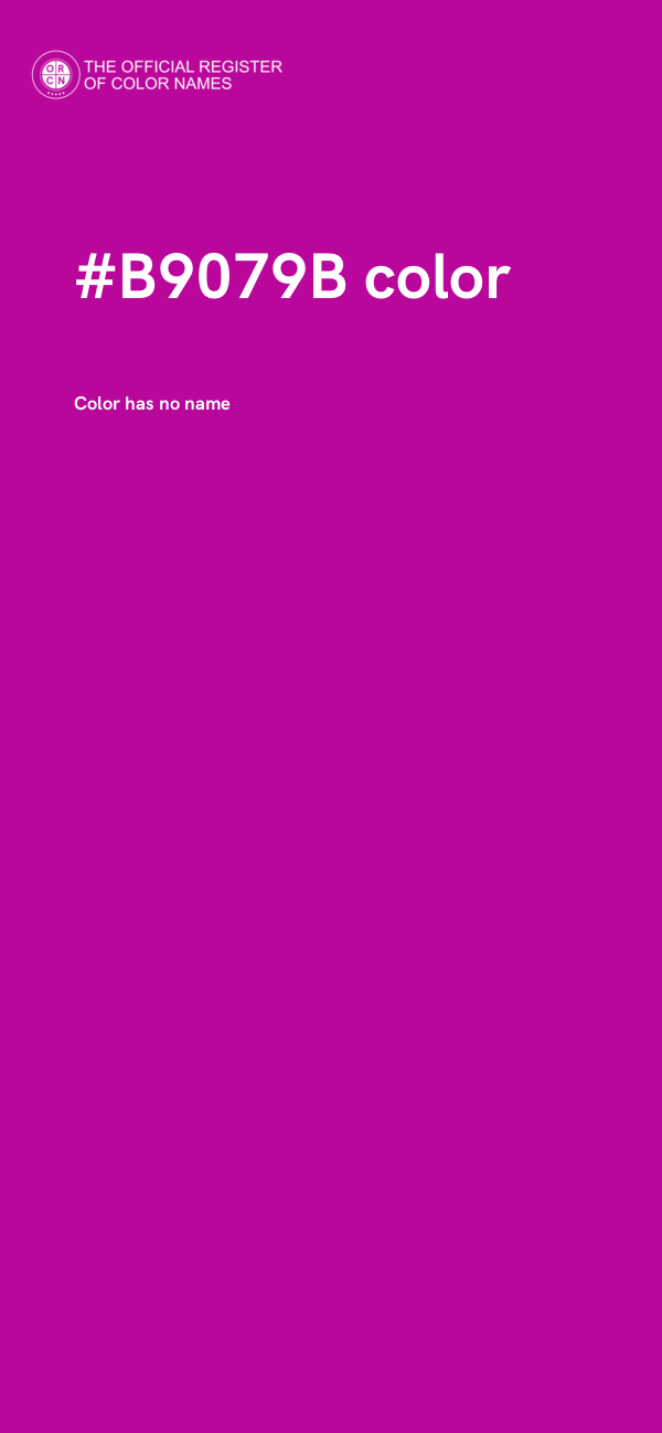 #B9079B color image