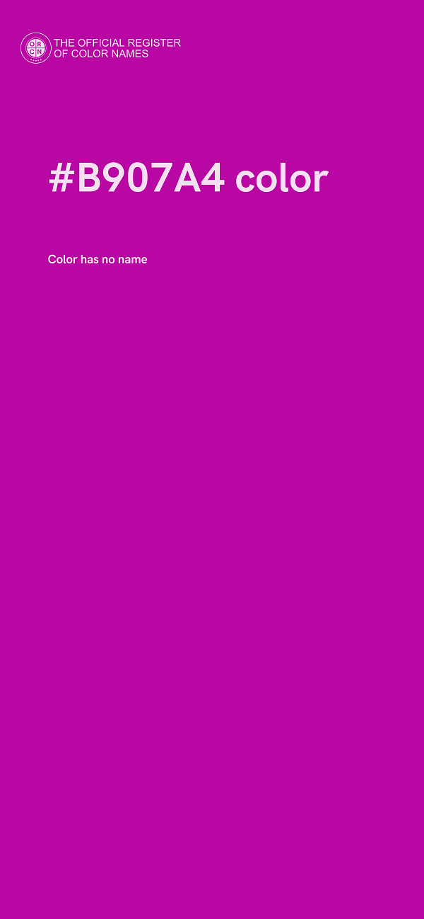 #B907A4 color image