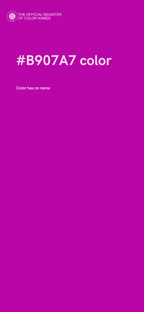 #B907A7 color image