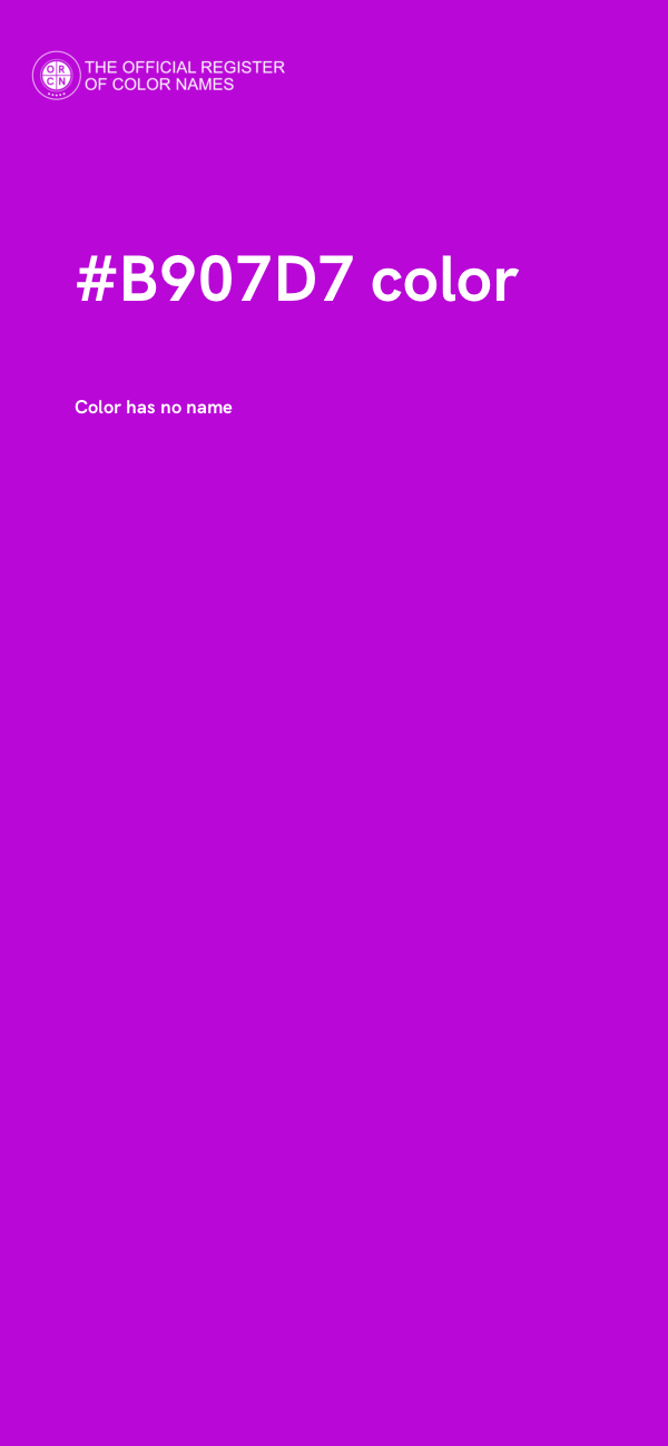 #B907D7 color image