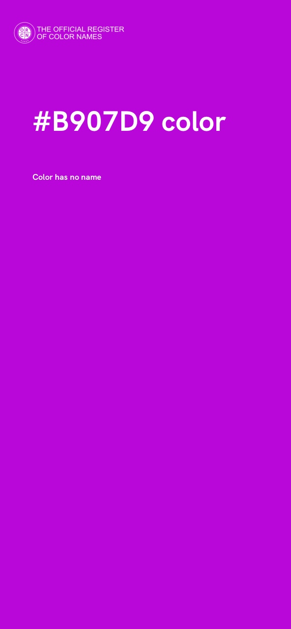 #B907D9 color image