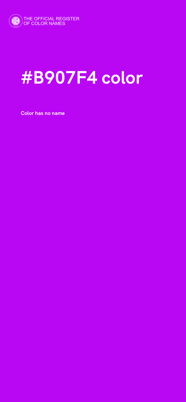 #B907F4 color image