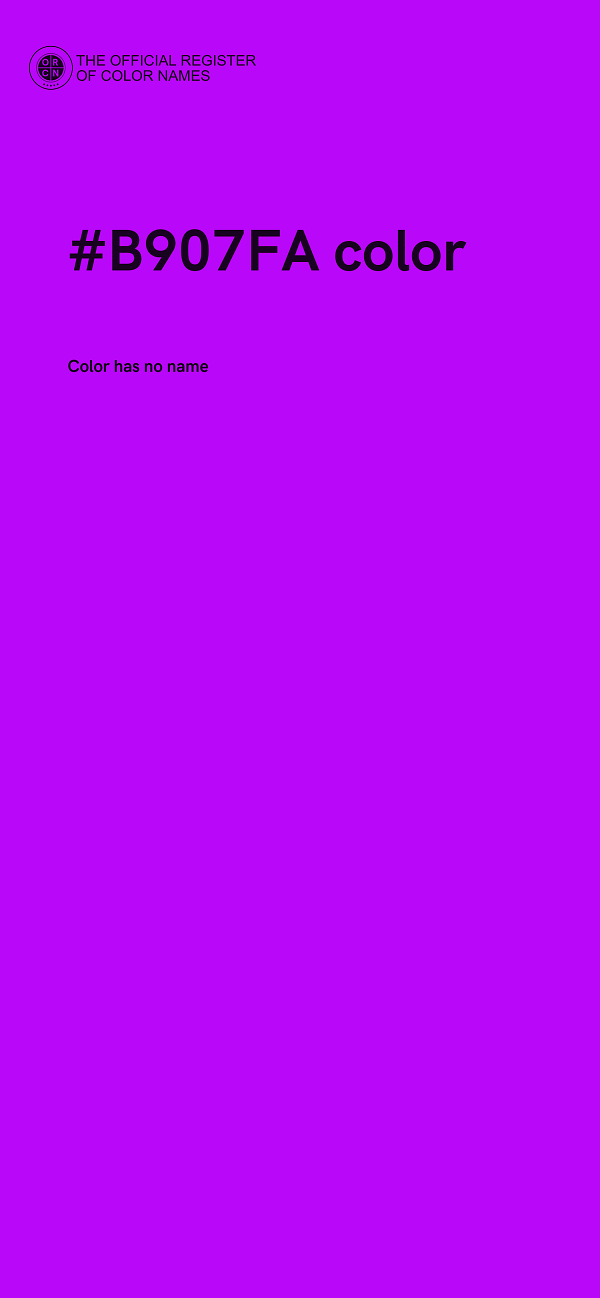 #B907FA color image