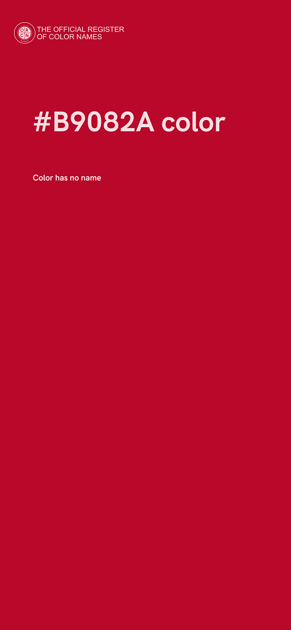 #B9082A color image