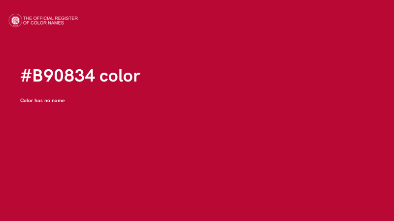 #B90834 color image