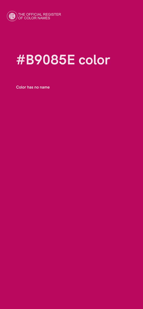 #B9085E color image