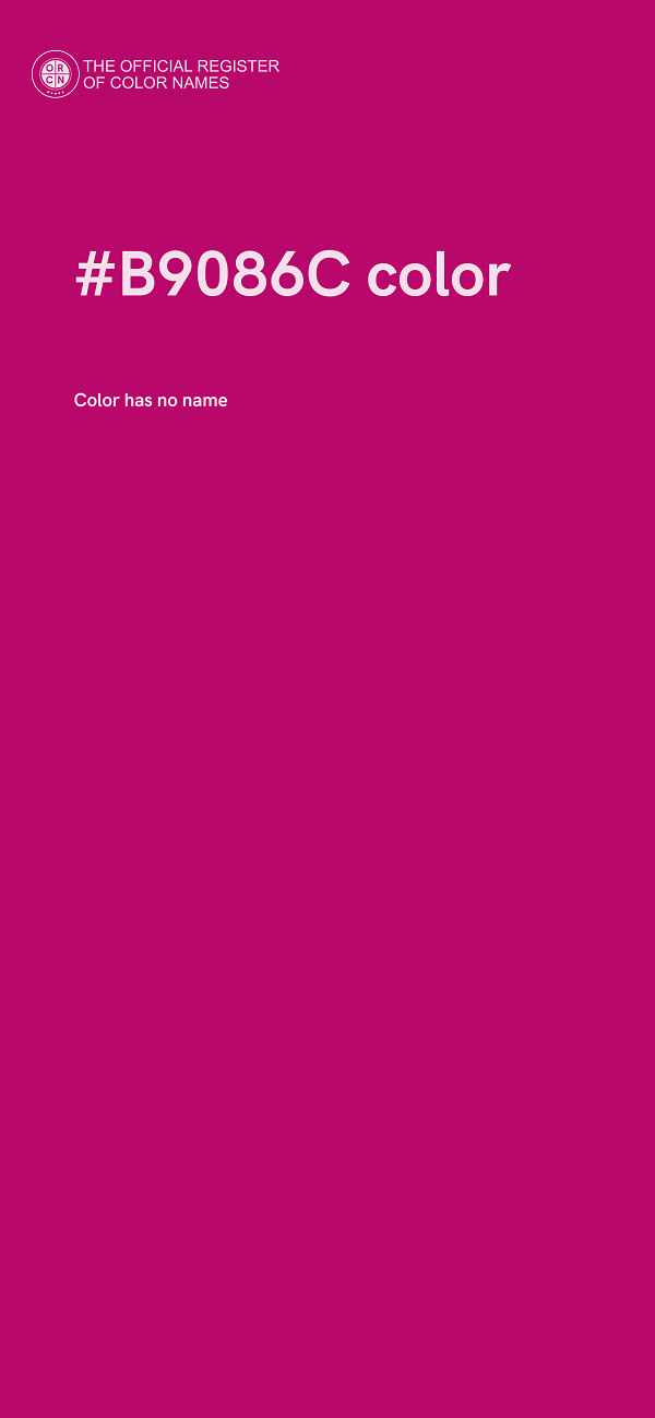 #B9086C color image