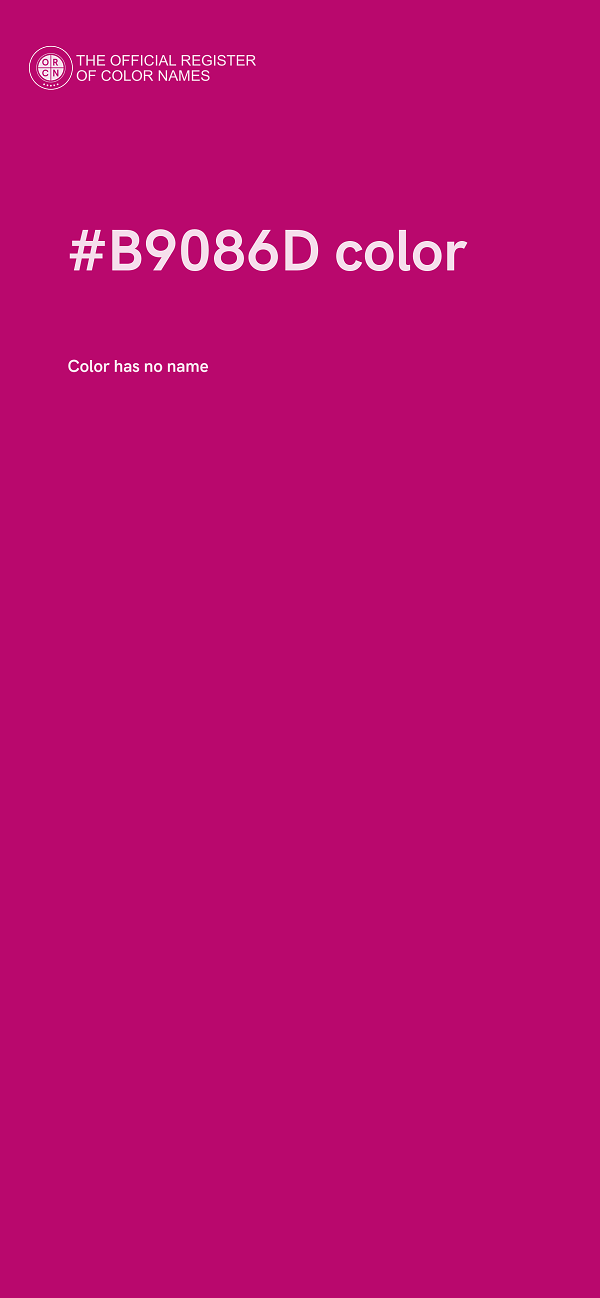 #B9086D color image