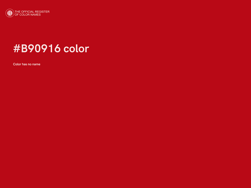 #B90916 color image