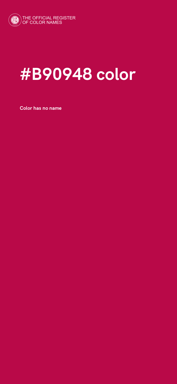 #B90948 color image