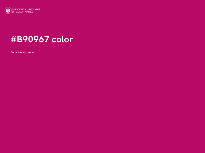 #B90967 color image