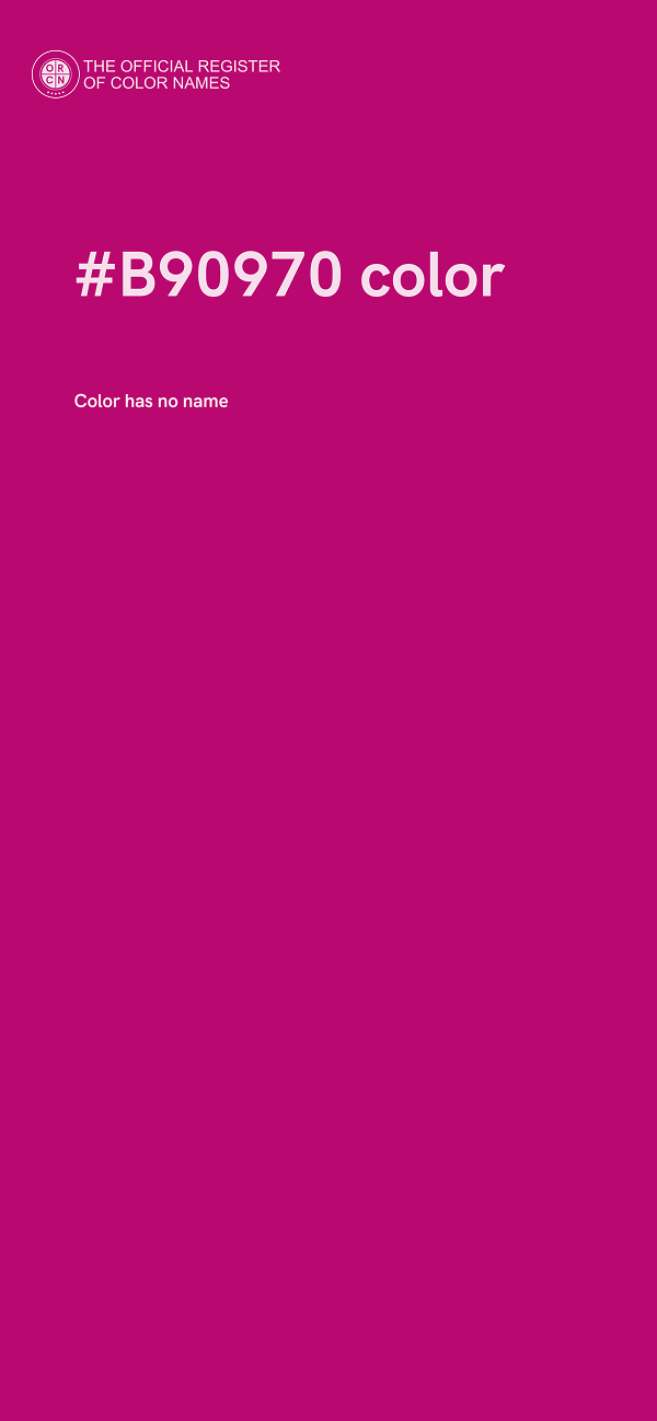 #B90970 color image