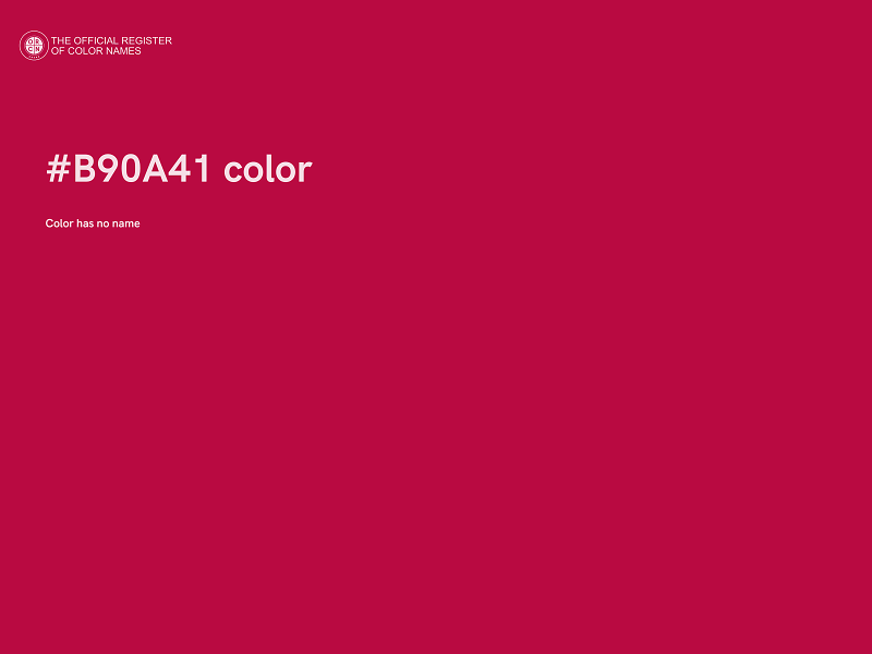 #B90A41 color image