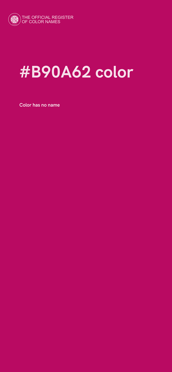 #B90A62 color image