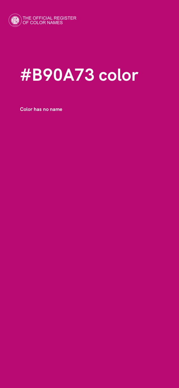 #B90A73 color image