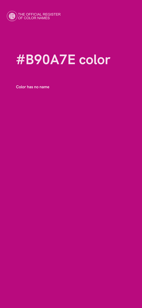 #B90A7E color image