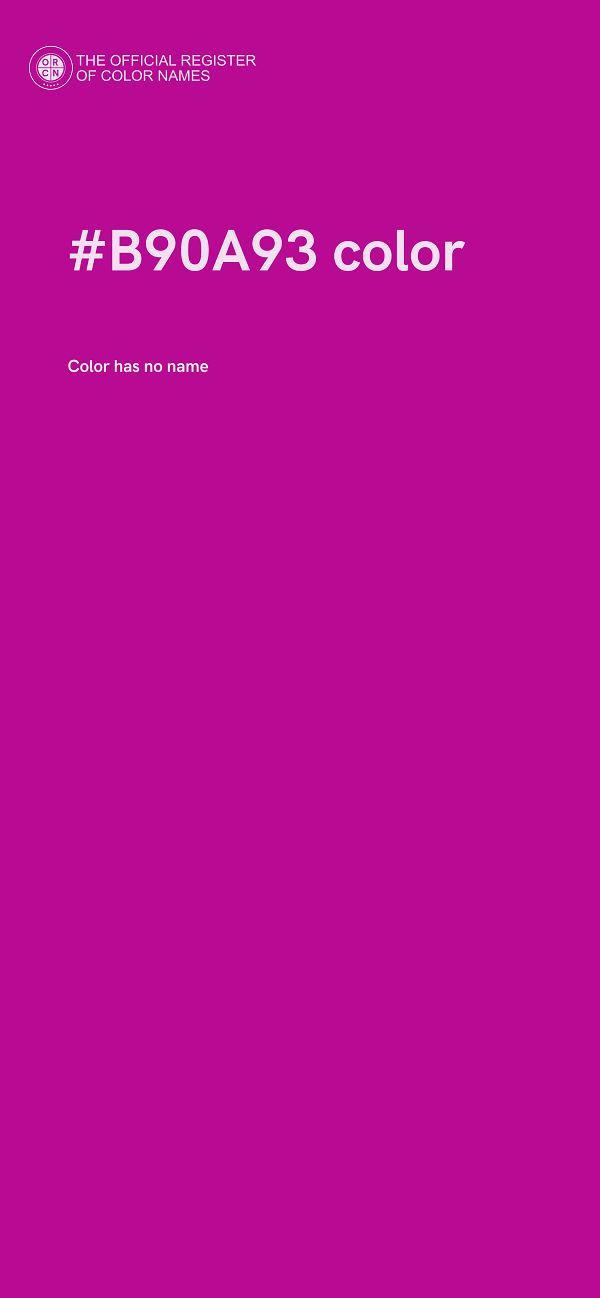 #B90A93 color image