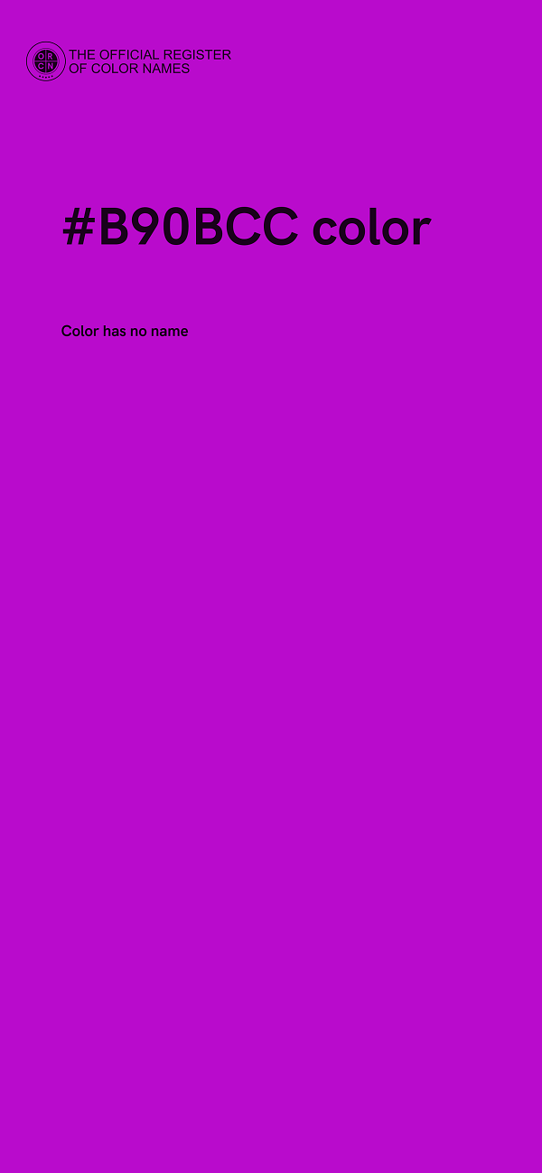 #B90BCC color image