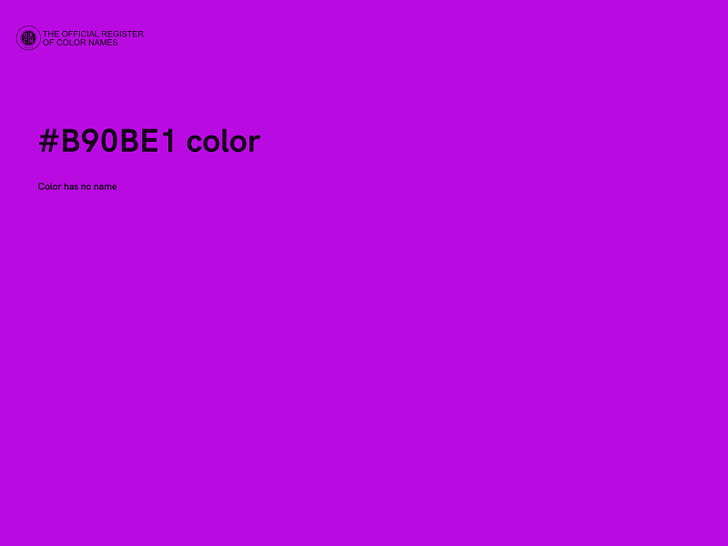 #B90BE1 color image