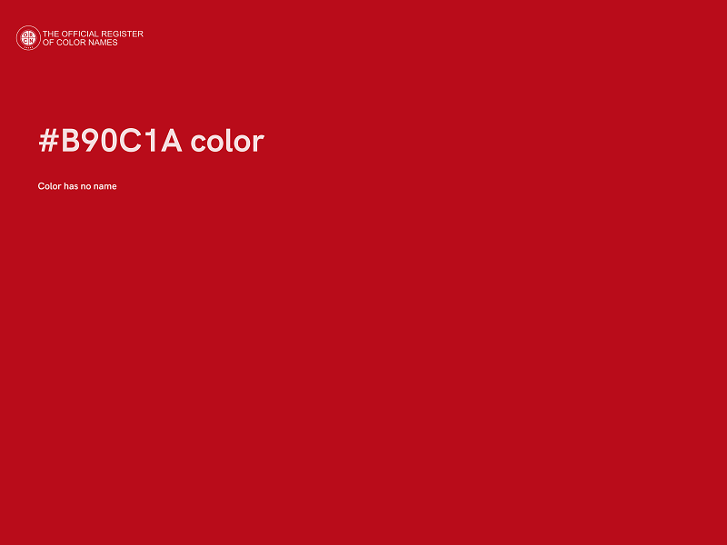 #B90C1A color image