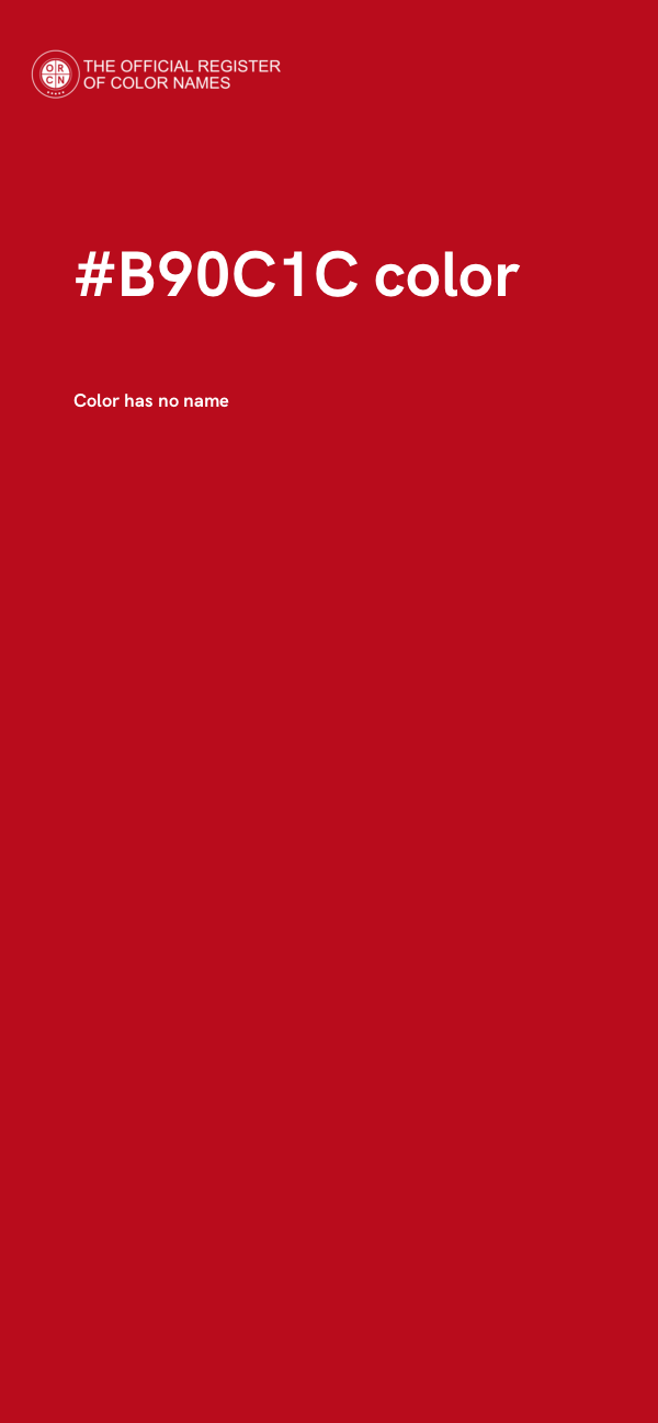 #B90C1C color image