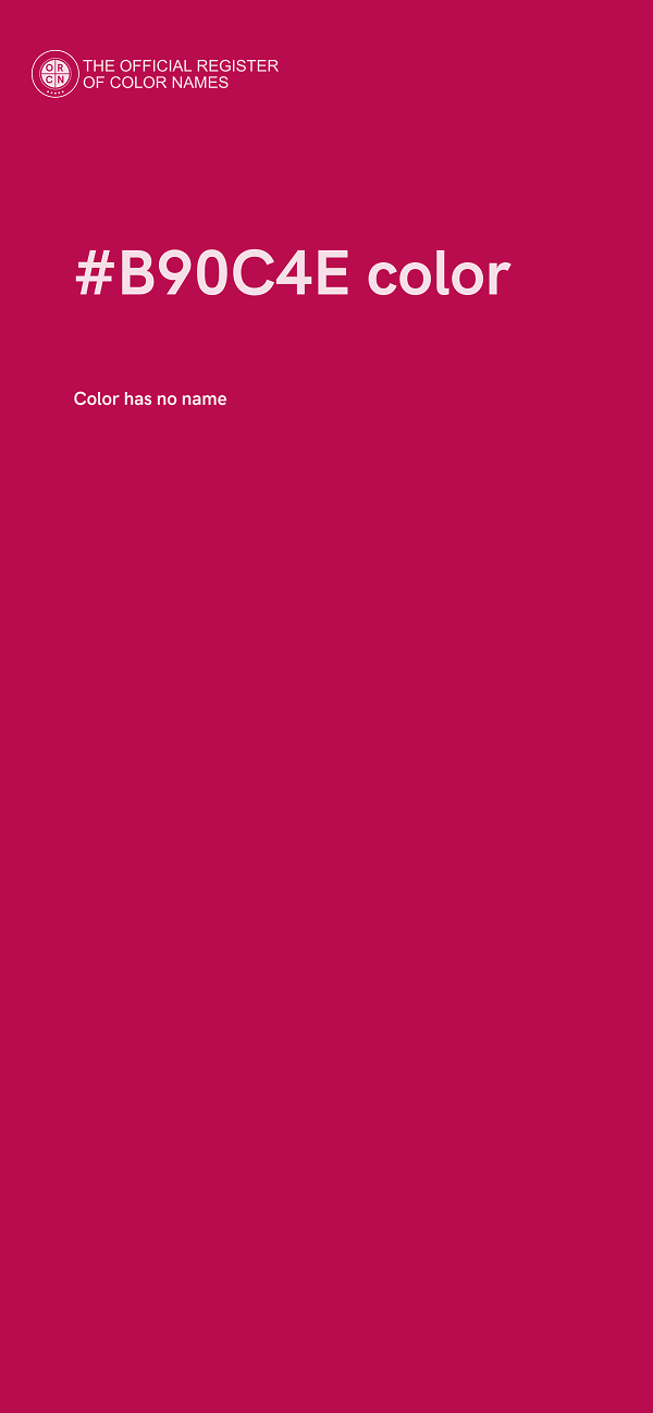 #B90C4E color image