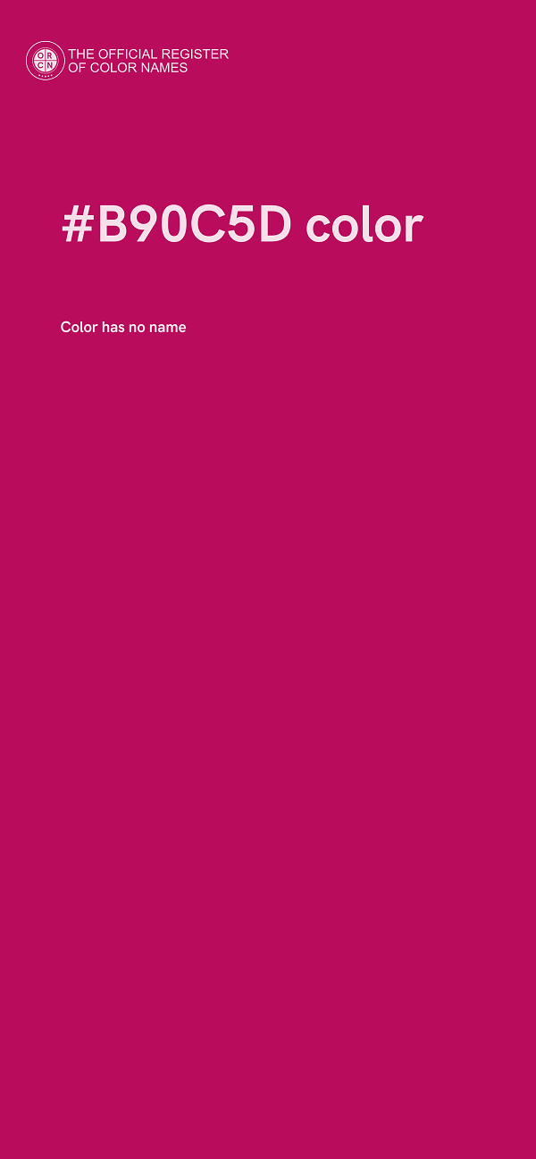 #B90C5D color image