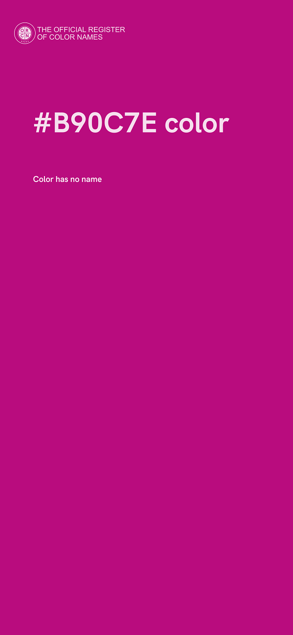 #B90C7E color image