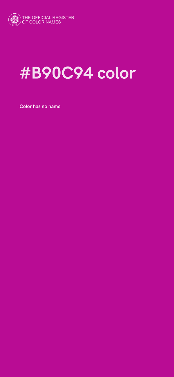 #B90C94 color image