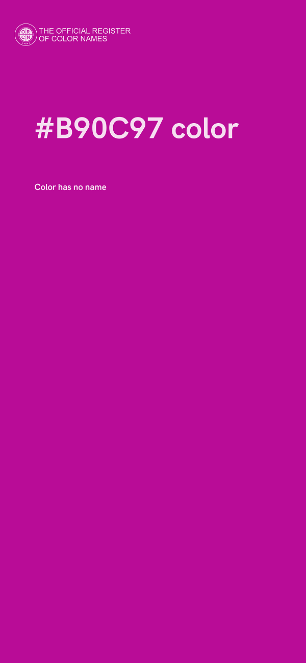 #B90C97 color image