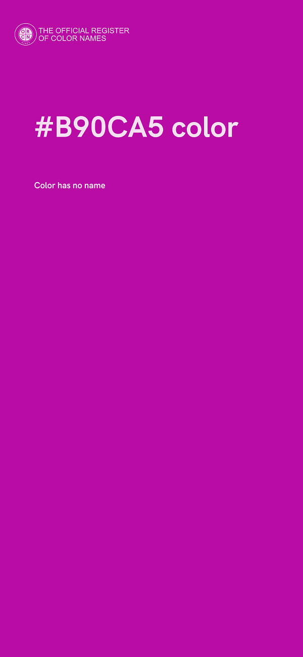 #B90CA5 color image