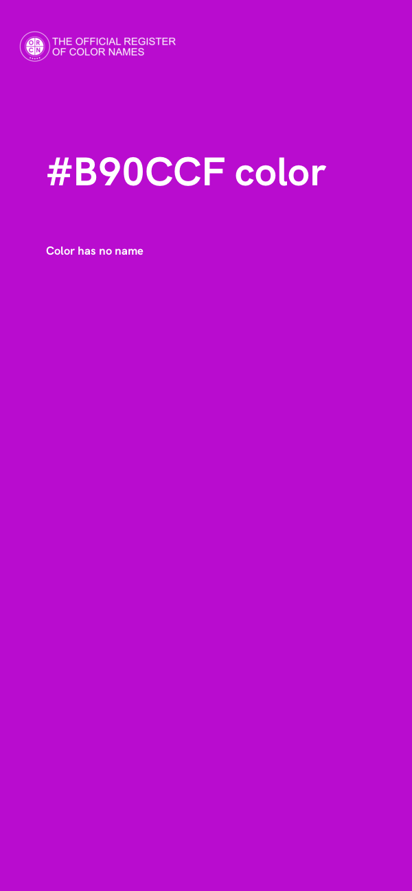 #B90CCF color image