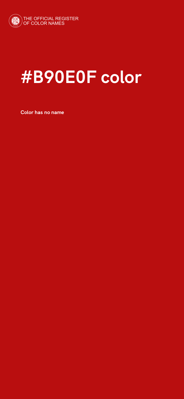 #B90E0F color image
