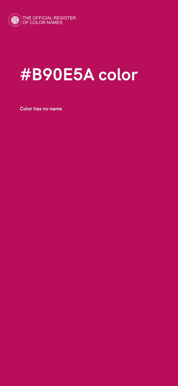 #B90E5A color image