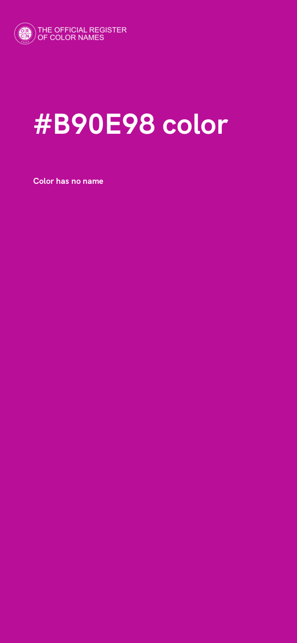 #B90E98 color image